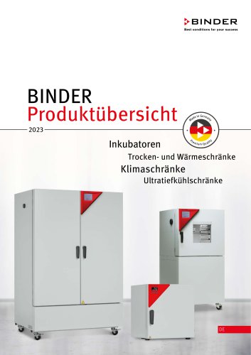 BINDER Produktübersicht