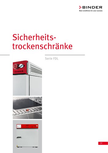Sicherheitstrockenschr&auml;nke  Serie FDL