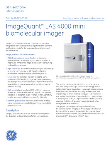 ImageQuant LAS 4000 mini biomolecular imager