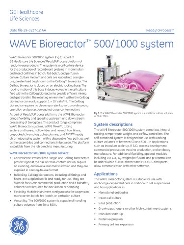 WAVE Bioreactor 500/1000 System