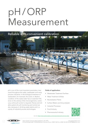 WTW Process Instrumentation (single chapter pH/ORP Measurement)