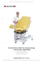 Examination table for gynaecology