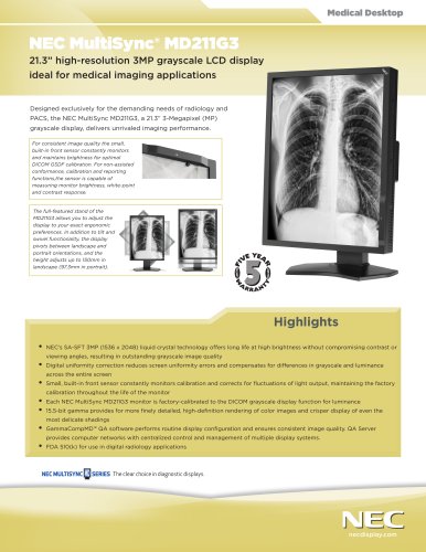 MD211G3 spec brochure