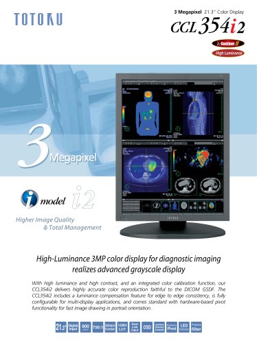 High-Luminance 3MP color display for diagnostic imaging realizes advanced grayscale display