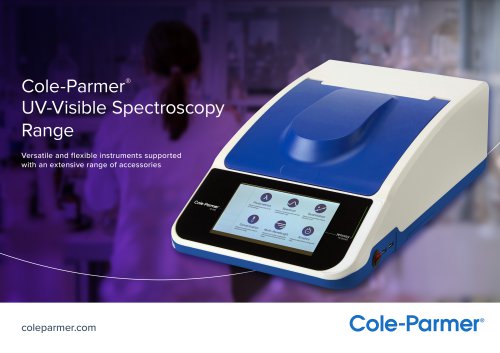 Cole-Parmer Spectrophotometer Brochure