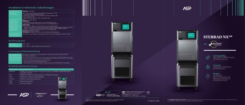 STERRAD NX™ with ALLClear™ Technology Data Sheet_German