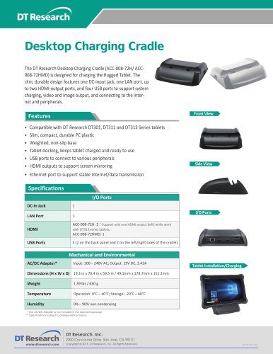 Desktop Charging Cradle