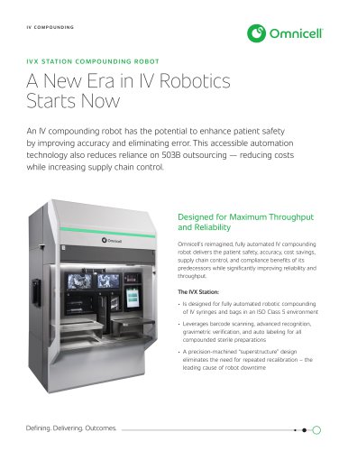 IVX STATION COMPOUNDING ROBOT