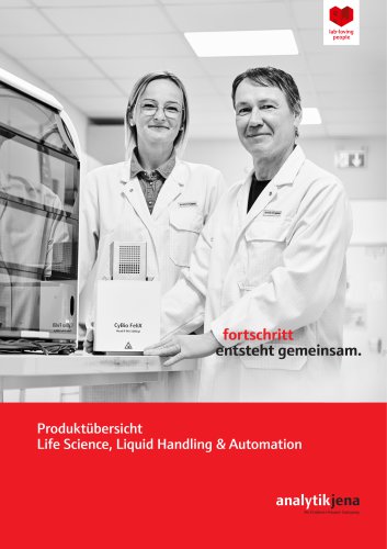 Produktübersicht Life Science, Liquid Handling &  Automation