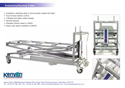 Embalming/Stacking Trolley - 2014