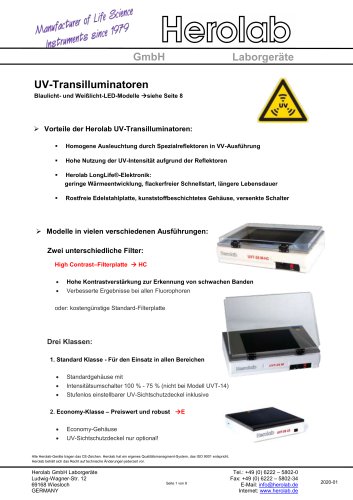 UV Transilluminatoren