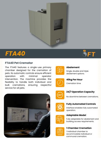 FTA40 Pet Cremator