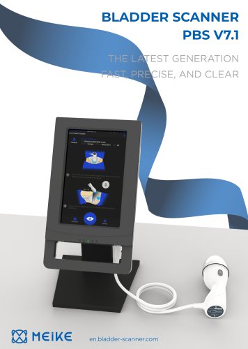 Trolley-mounted bladder scanner PBSV7.1