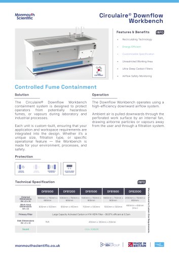 Circulaire&reg; Downflow Bench