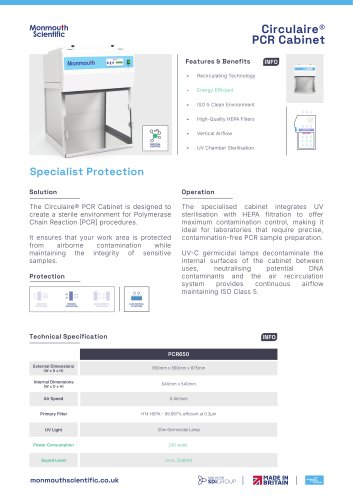 Circulaire&reg; PCR Cabinet