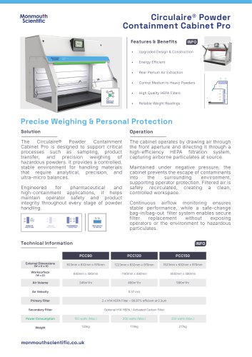 Circulaire&reg; Pro Powder Containment Cabinet