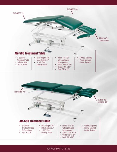 AM-500 Treatment Table