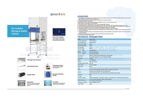 01-02 EN Certified Biological Safety Cabinet BSC-2FA2-HA