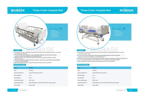 11-12 Three-Crank Hospital Bed MF303S&MF304S