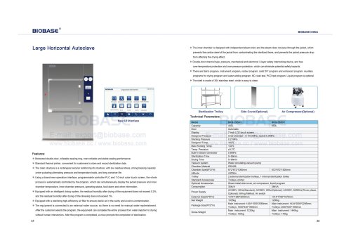 25-26 Large Horizontal Autoclave BKQ-Z450H&BKQ-Z650H