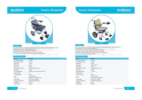 29-30 Electric Wheelchair MFN800L MFN801L