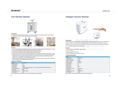 45-46 H₂O₂ Nebulizer Sterilizer BKX-G100