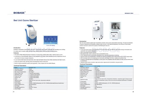 47-48 Bed Unit Ozone Sterilizer