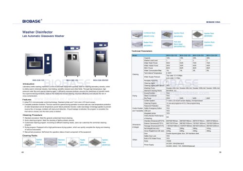 49-50 Washer Disinfector BKX-CQS-120