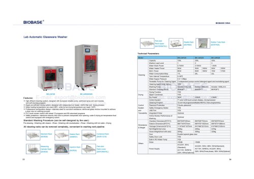 55-56 Lab Automatic Glassware Washer BK-LW series