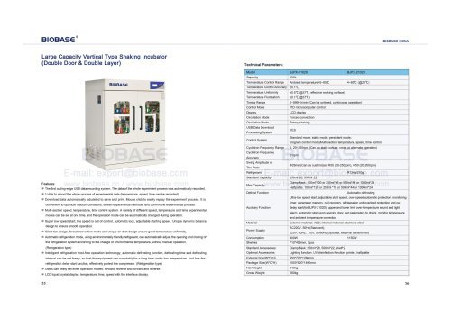 55-56 Large Capacity Vertical Type Shaking Incubator (Double Door & Double Layer)