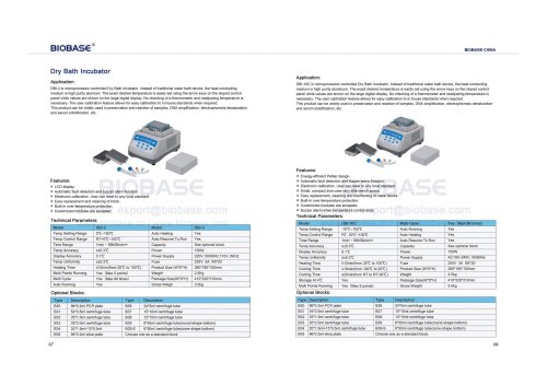 Dry Bath Incubator