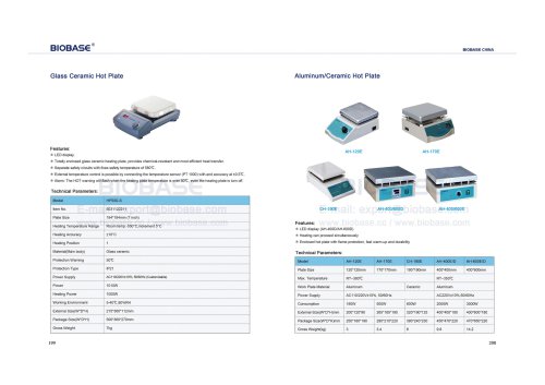 Glass Ceramic Hot Plate & Aluminum Ceramic Hot Plate
