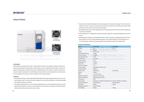 Table top autoclave BKM-K18、BE BKM-K23BE