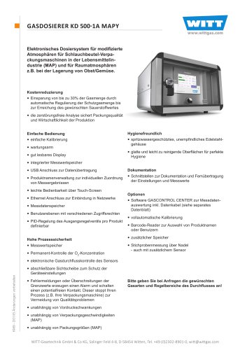 Gas Flow Controller KD 500-1A MAPY