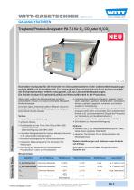 Tragbarer Prozess-Analysator PA 7.0 für O2, CO2 oder O2/CO2 - 1