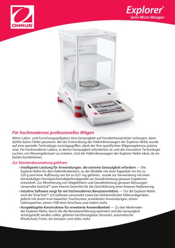 Explorer Semi-Micro Balances