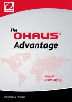 The OHAUS Advantage