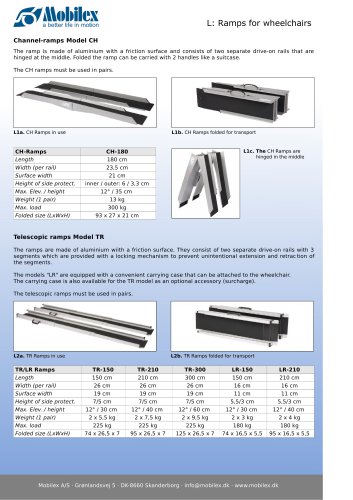 Aluminium wheelchair ramps