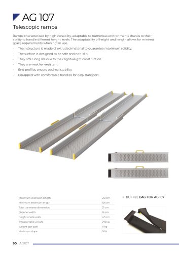 AG 107 Telescopic ramps