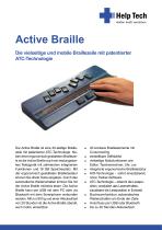 Active Braille - die vielseitige und mobile Braillezeile mit patentierter ATC-Technologie - 1