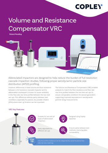 Volume and Resistance Compensator VRC