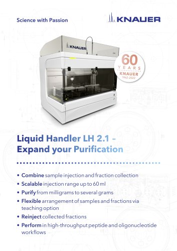 Liquid Handler LH 2.1 – Expand your Purification