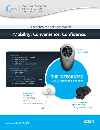 V.A.C.VIA™ NEGATIVE PRESSURE WOUND THERAPY SYSTEM