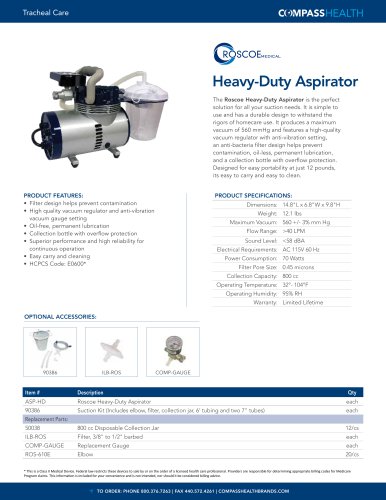 Heavy-Duty Aspirator