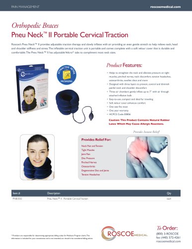 Roscoe Pneu Neck II Portable Cervical Traction