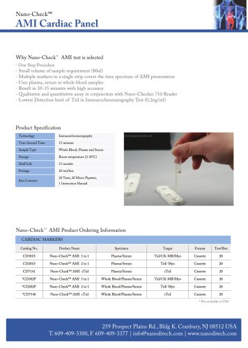 Nano-Check AMI Cardiac Markers