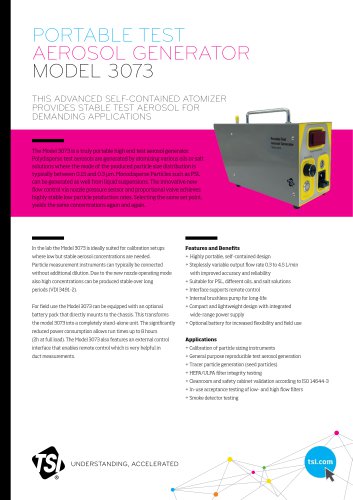 Portable Test Aerosol Generator Model 3073