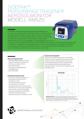 SIDEPAK™ PERSONENGETRAGENER AEROSOLMONITOR MODELL AM520