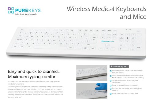 Wireless Medical Keyboards and Mice