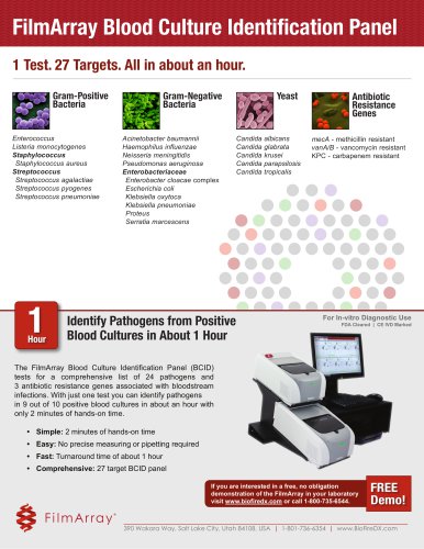 FilmArray Blood Culture Identification Panel